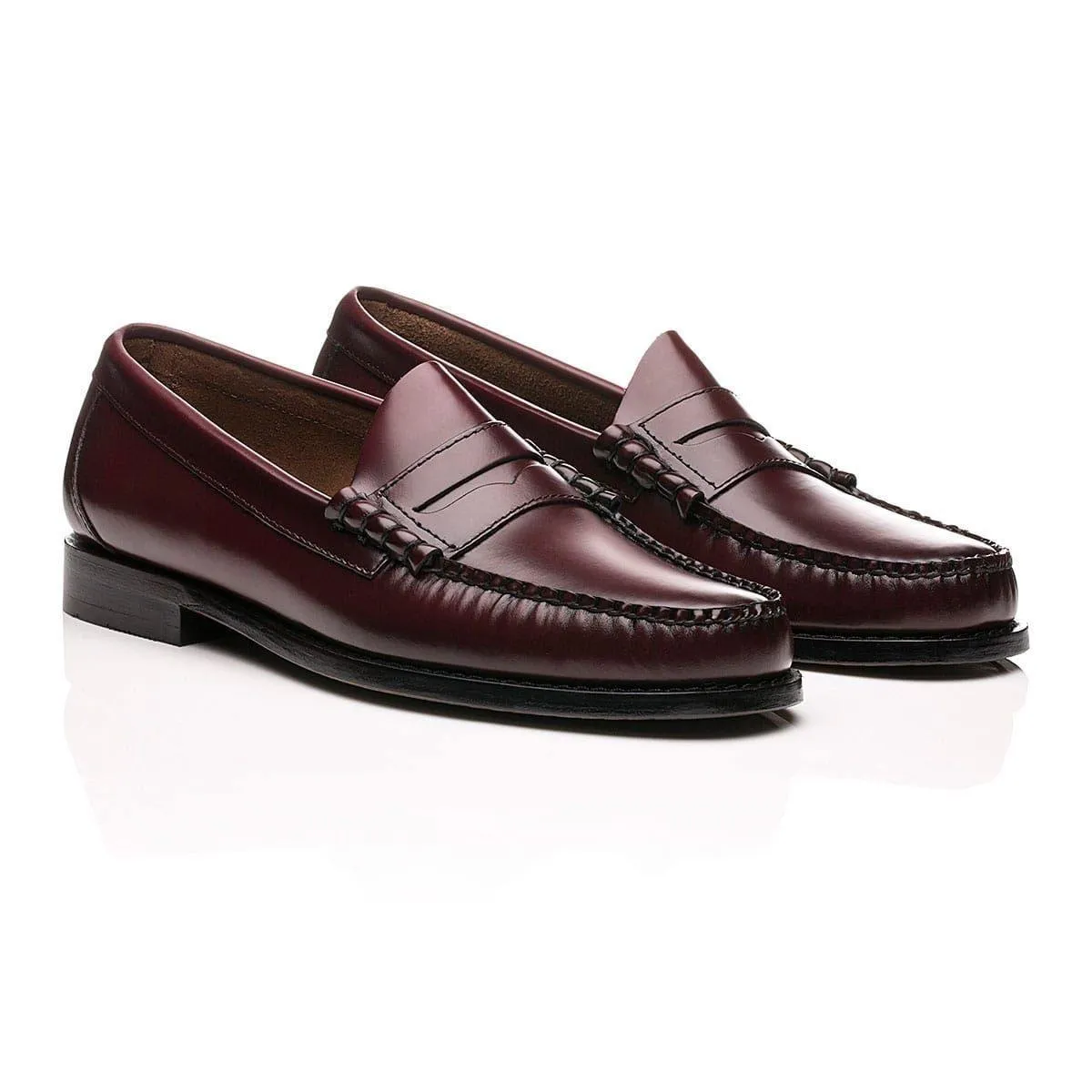 GH Bass Larson Penny Loafer Black/Wine