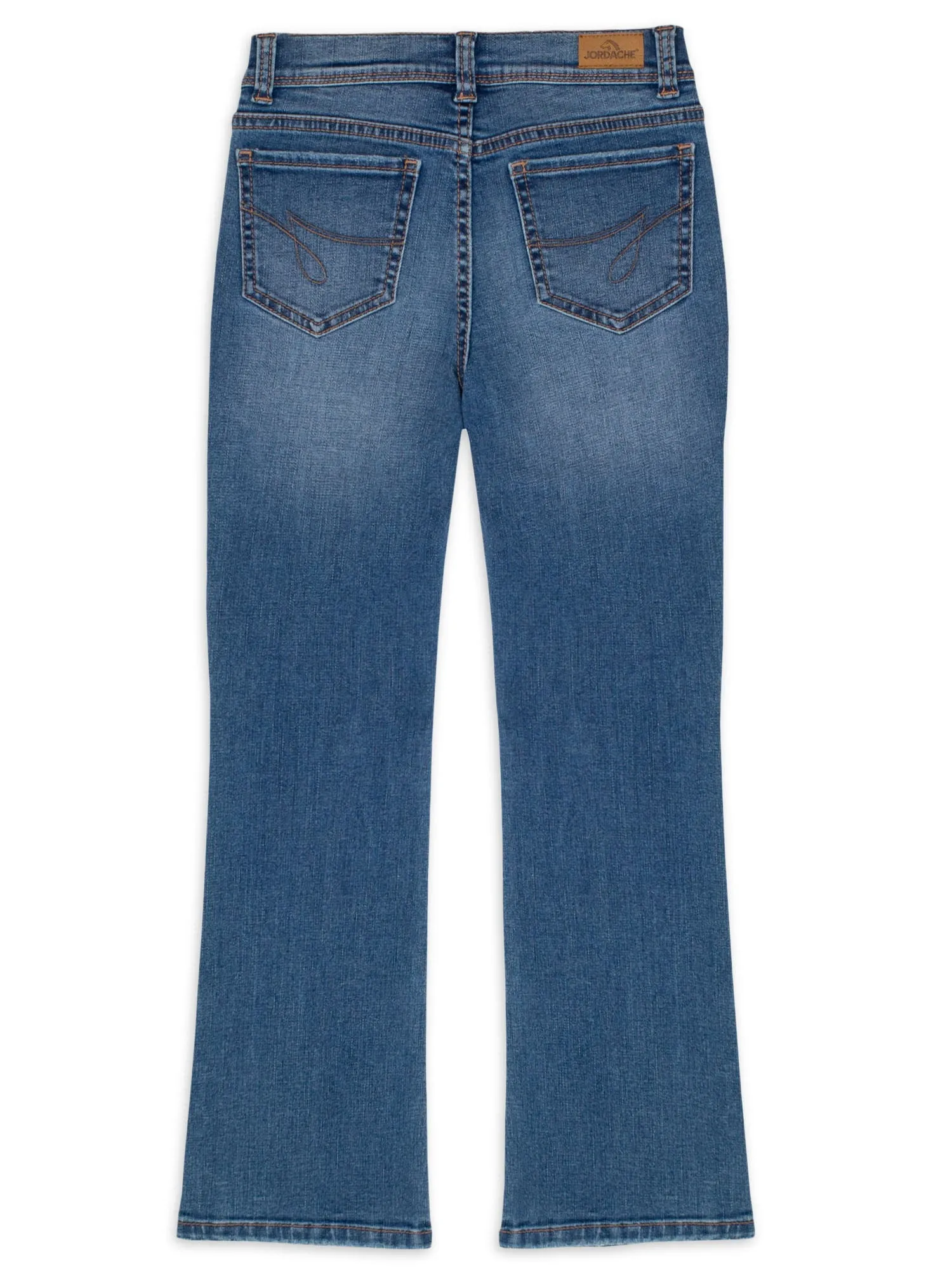 Girls Destructed Bootcut Jeans