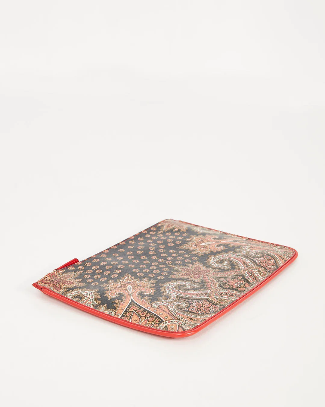 Givenchy Red Paisley Leather Pouch