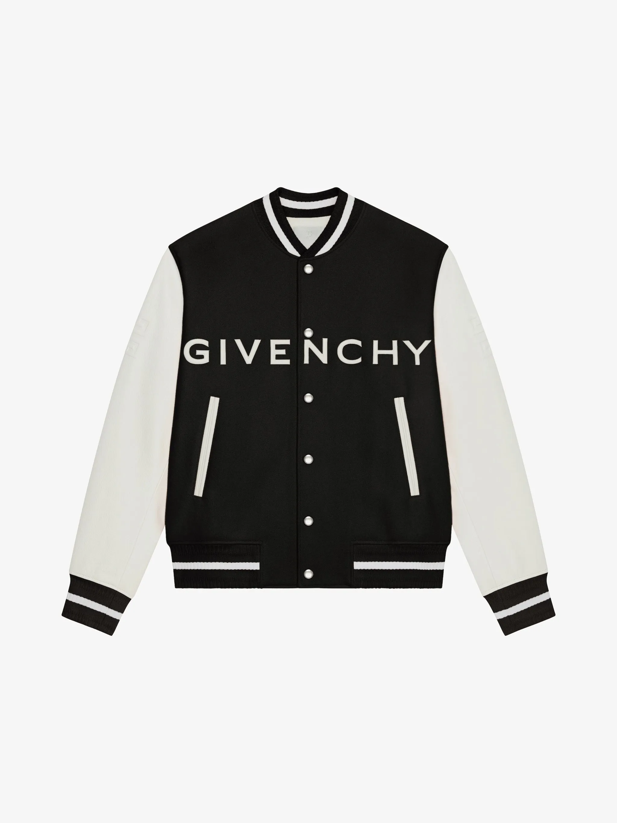 Givenchy Varsity Jacket In Wool And Leather