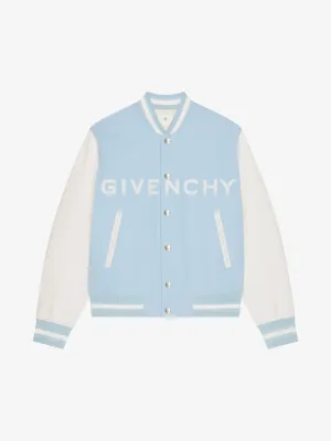 Givenchy Varsity Jacket In Wool And Leather