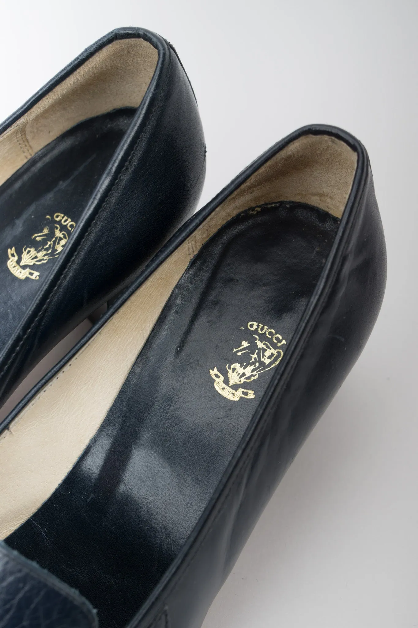 Gold Braid Heeled Loafers