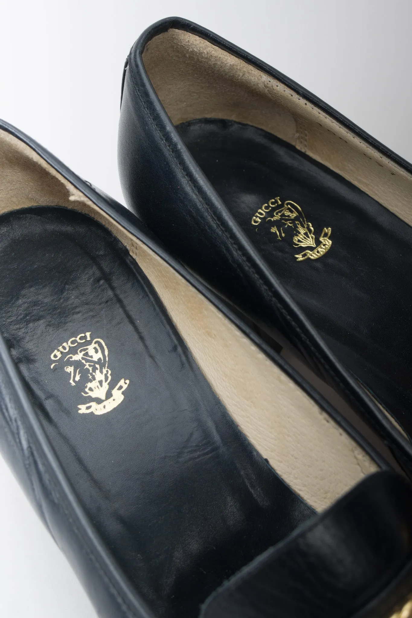 Gold Braid Heeled Loafers