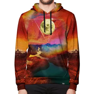 Golden Ratio Moon Pullover Hoodie