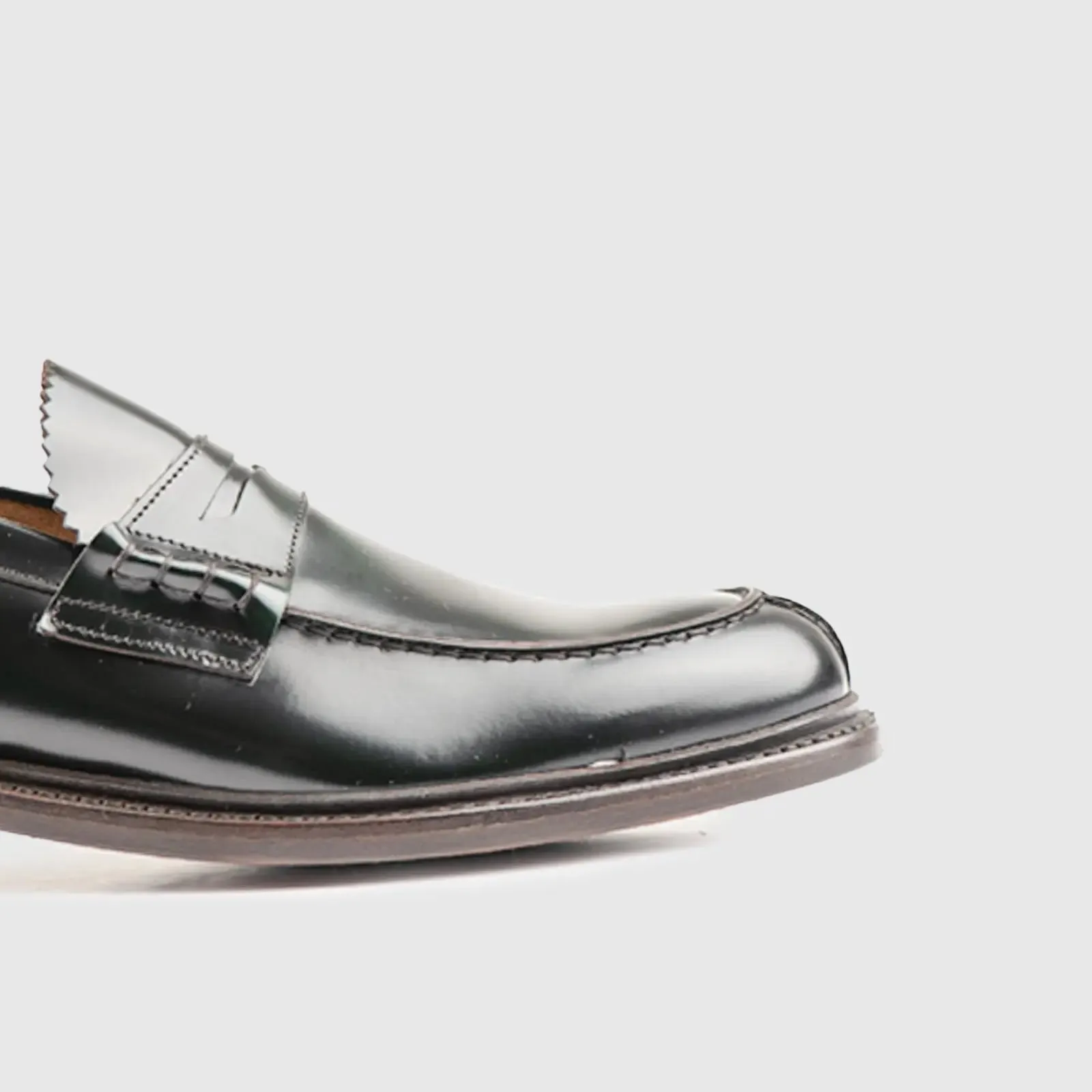 Goodyear Welt Split Toe Penny Loafer 11020 Black