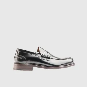 Goodyear Welt Split Toe Penny Loafer 11020 Black