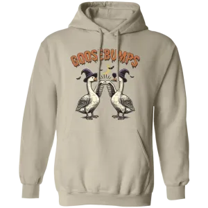 Goosebumps Halloween Hoodie – Spooky Goose Gildan Fleece Pullover