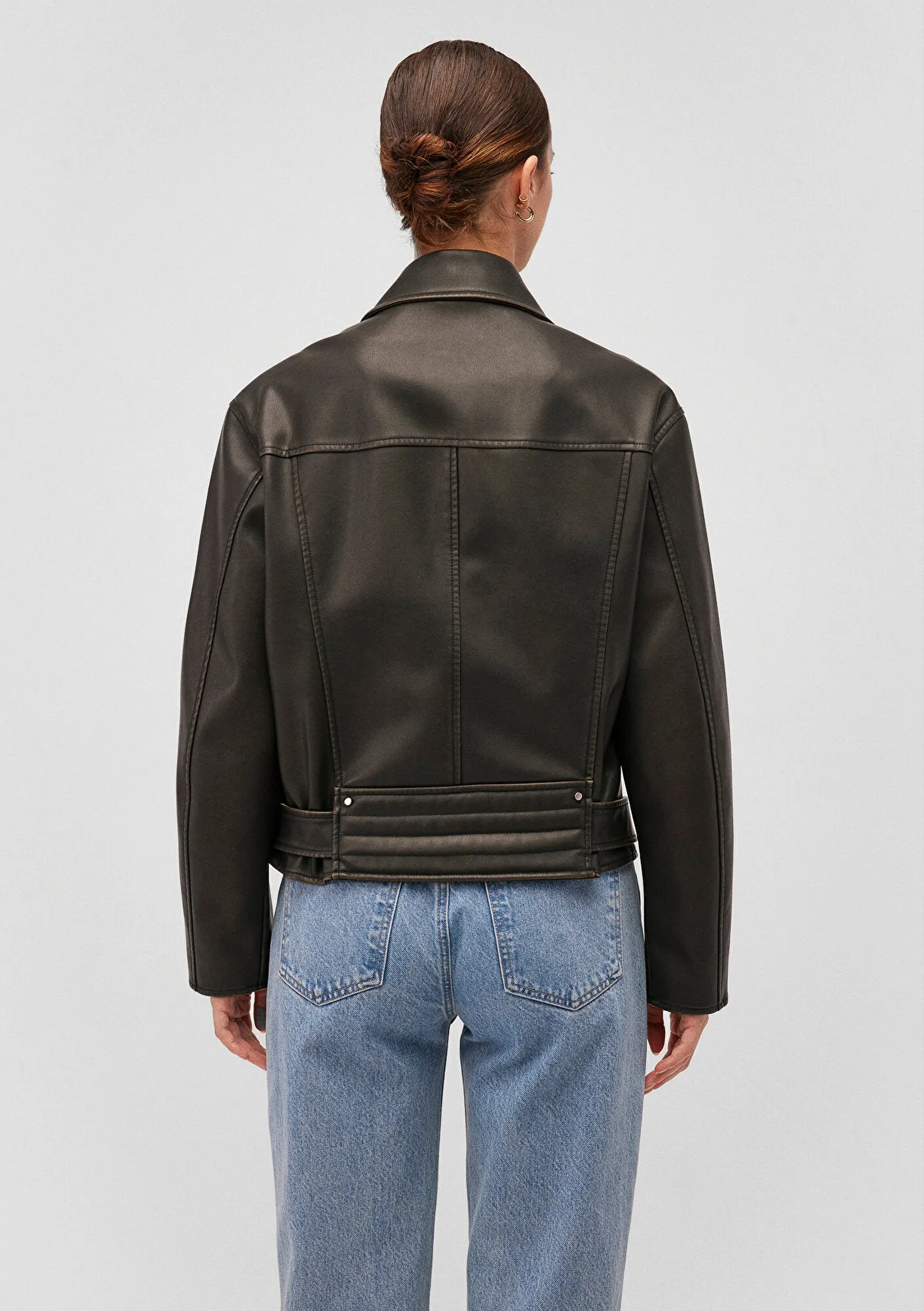 Green Faux Leather Jacket