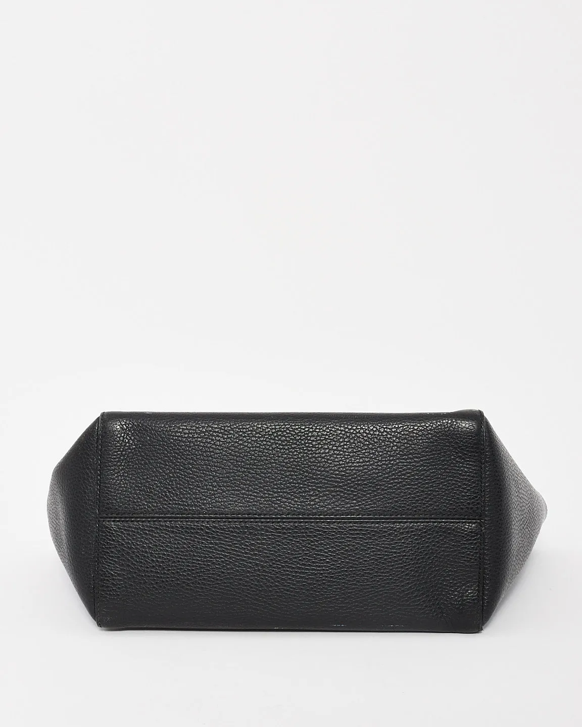 Gucci Black Pebbled Leather Small Swing Tote