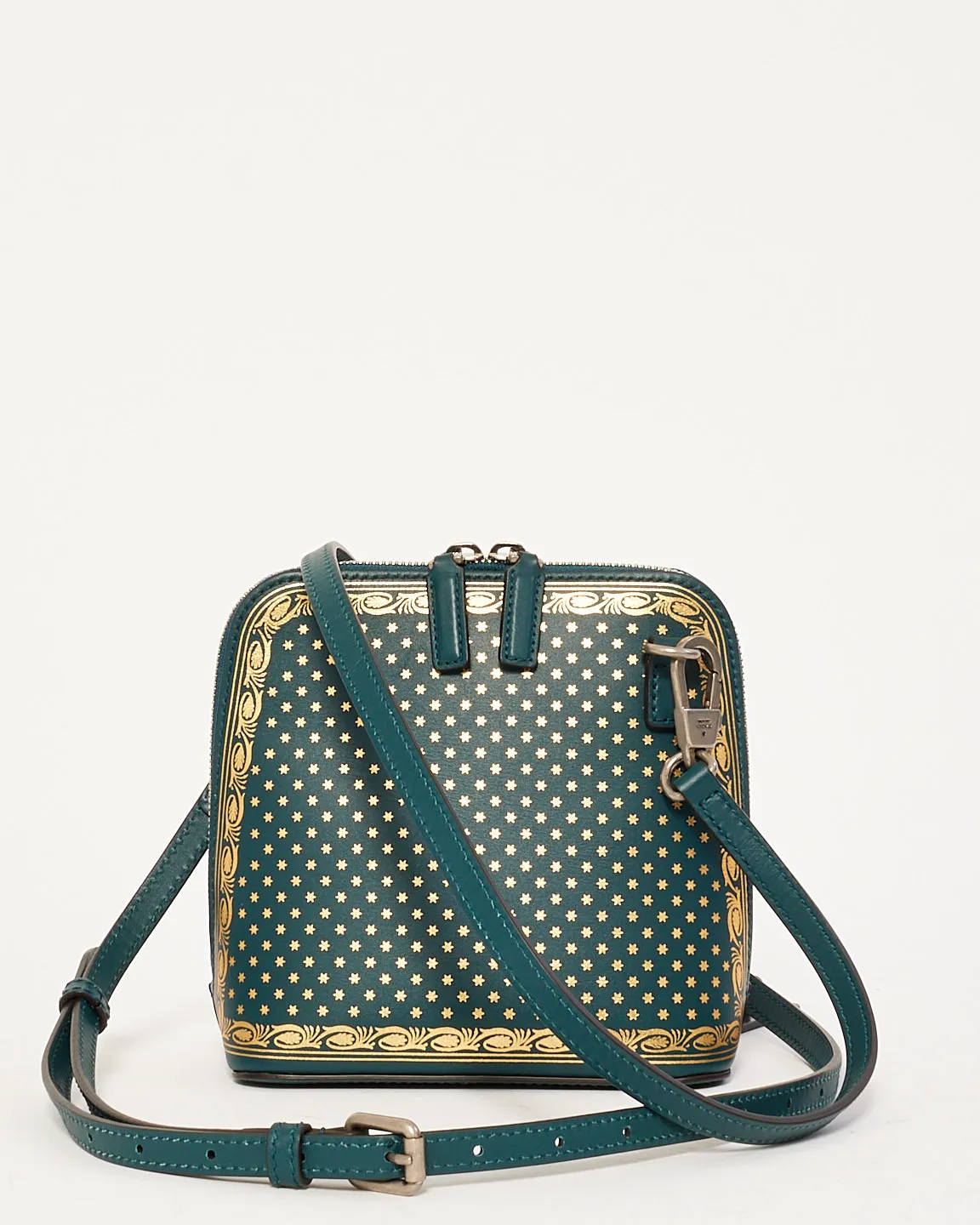 Gucci Blue Leather x Sega Stars Mini Dome Bag