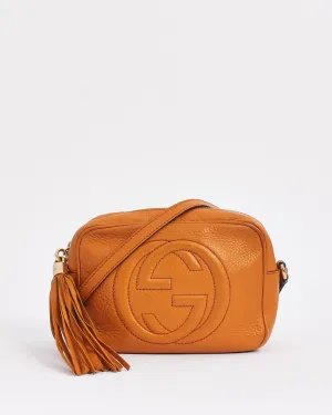 Gucci Burnt Orange Leather Soho Disco Crossbody Bag