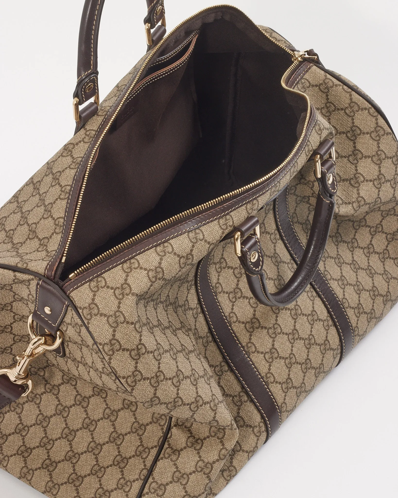 Gucci GG Print Canvas Travel Duffle Bag