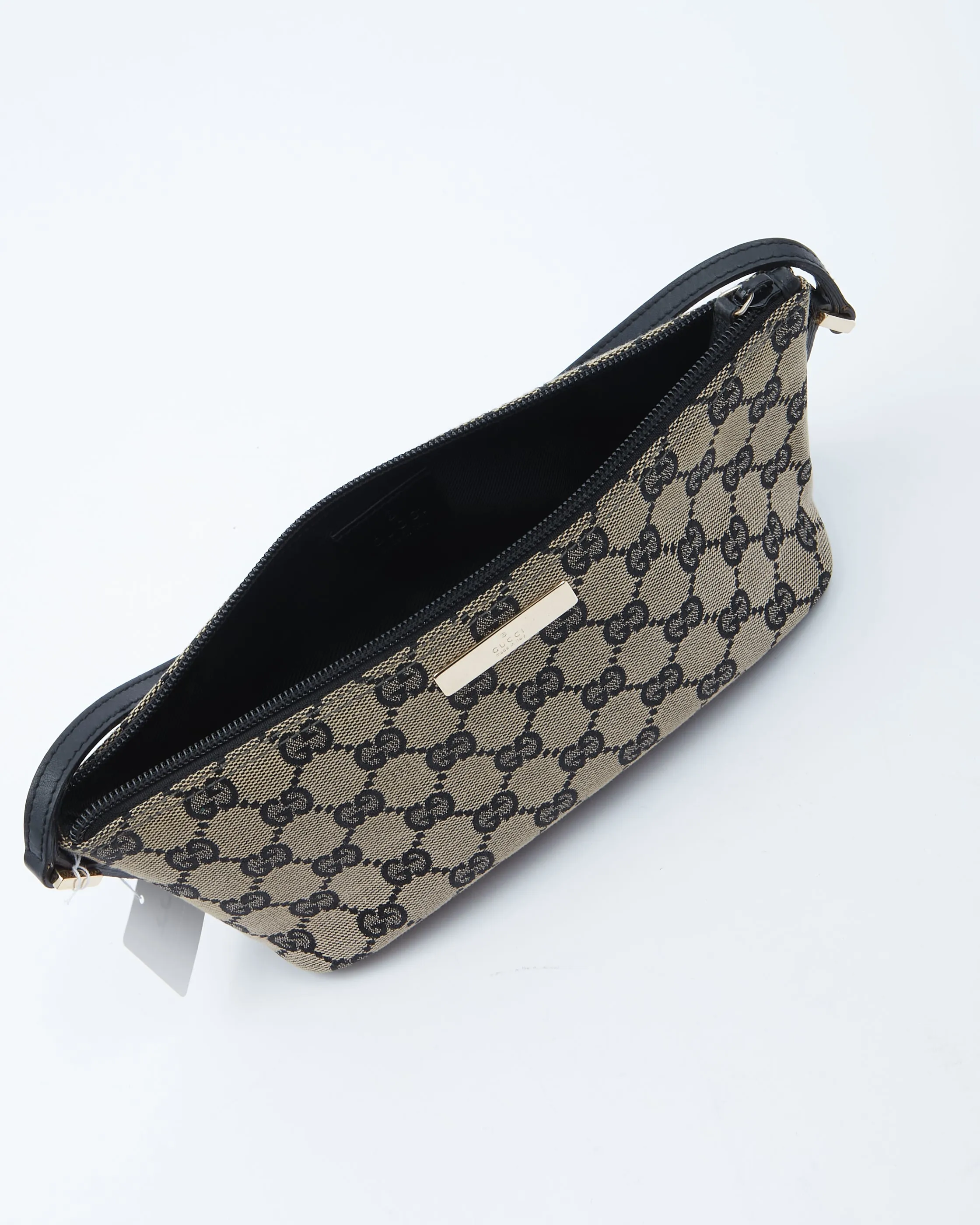 Gucci GG Supreme Canvas Boat Pochette Shoulder Bag
