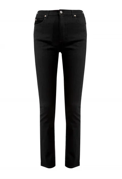 Gucci Skinny Jeans with Logo Patch in Black