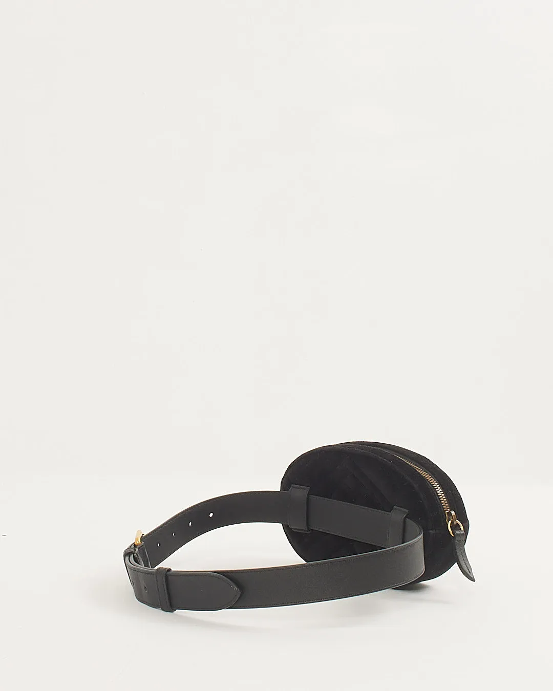 Gucci Velvet Matelasse GG Marmont Belt Bag - 75/30