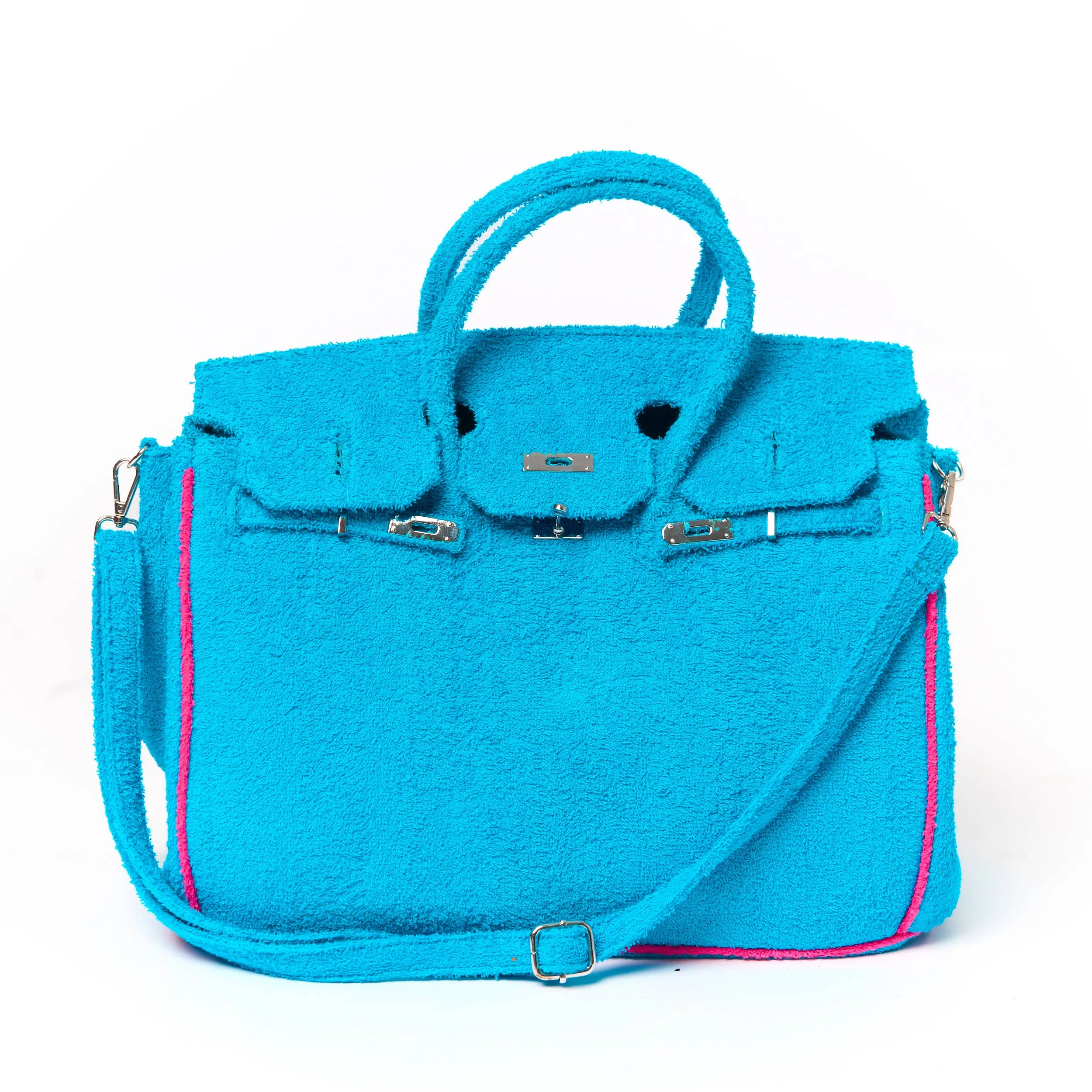 Hampton's "Designer" Inspired Tote Bag - 3 colors !!!: Khaki/Orange