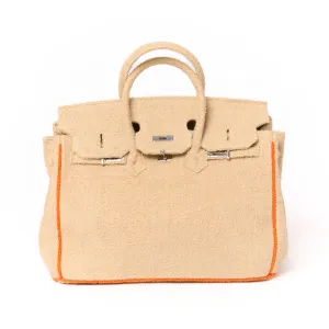 Hampton's "Designer" Inspired Tote Bag - 3 colors !!!: Khaki/Orange