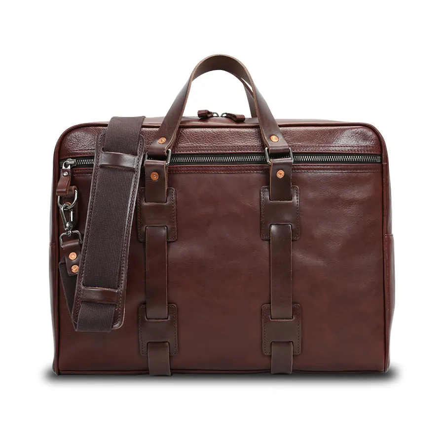 Handmade Vintage Full-Grain Leather Briefcase Bag