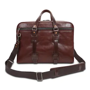 Handmade Vintage Full-Grain Leather Briefcase Bag
