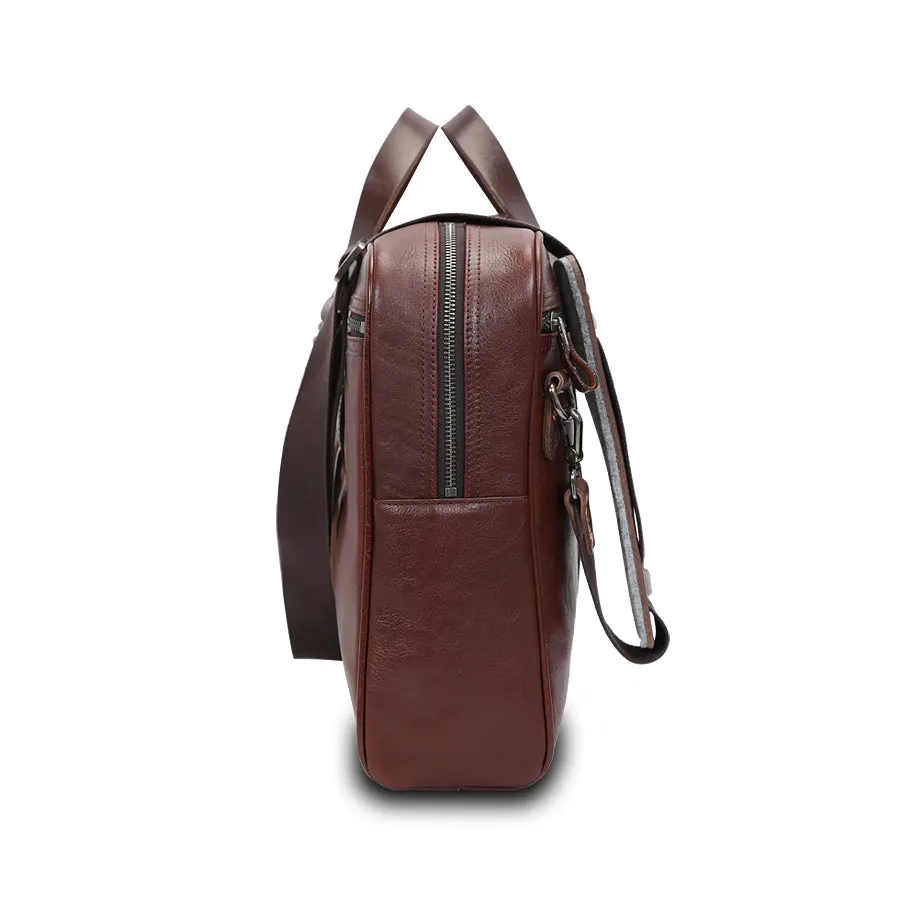 Handmade Vintage Full-Grain Leather Briefcase Bag