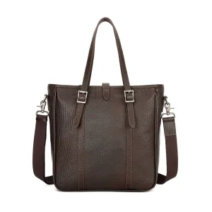 Handmade Vintage Leather Messenger Bag with Adjustable Strap