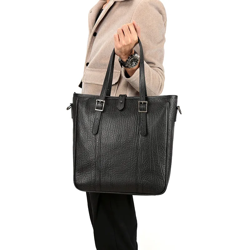 Handmade Vintage Leather Messenger Bag with Adjustable Strap