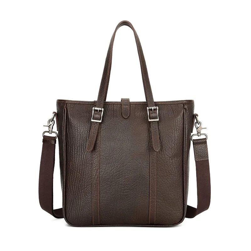 Handmade Vintage Leather Messenger Bag with Adjustable Strap