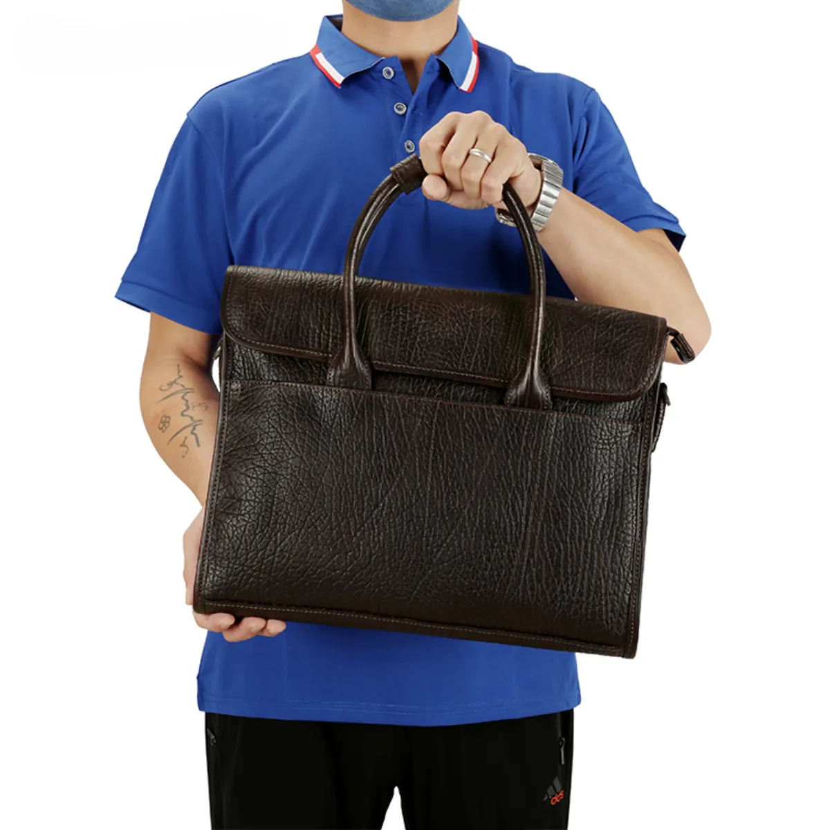 Handmade Vintage Waterproof Leather Crossbody Bag