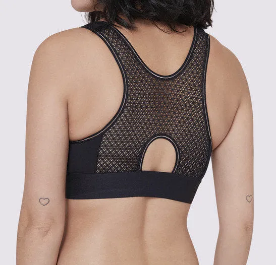 Harmony Wire Free Crop - Black
