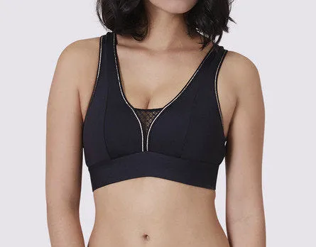 Harmony Wire Free Crop - Black