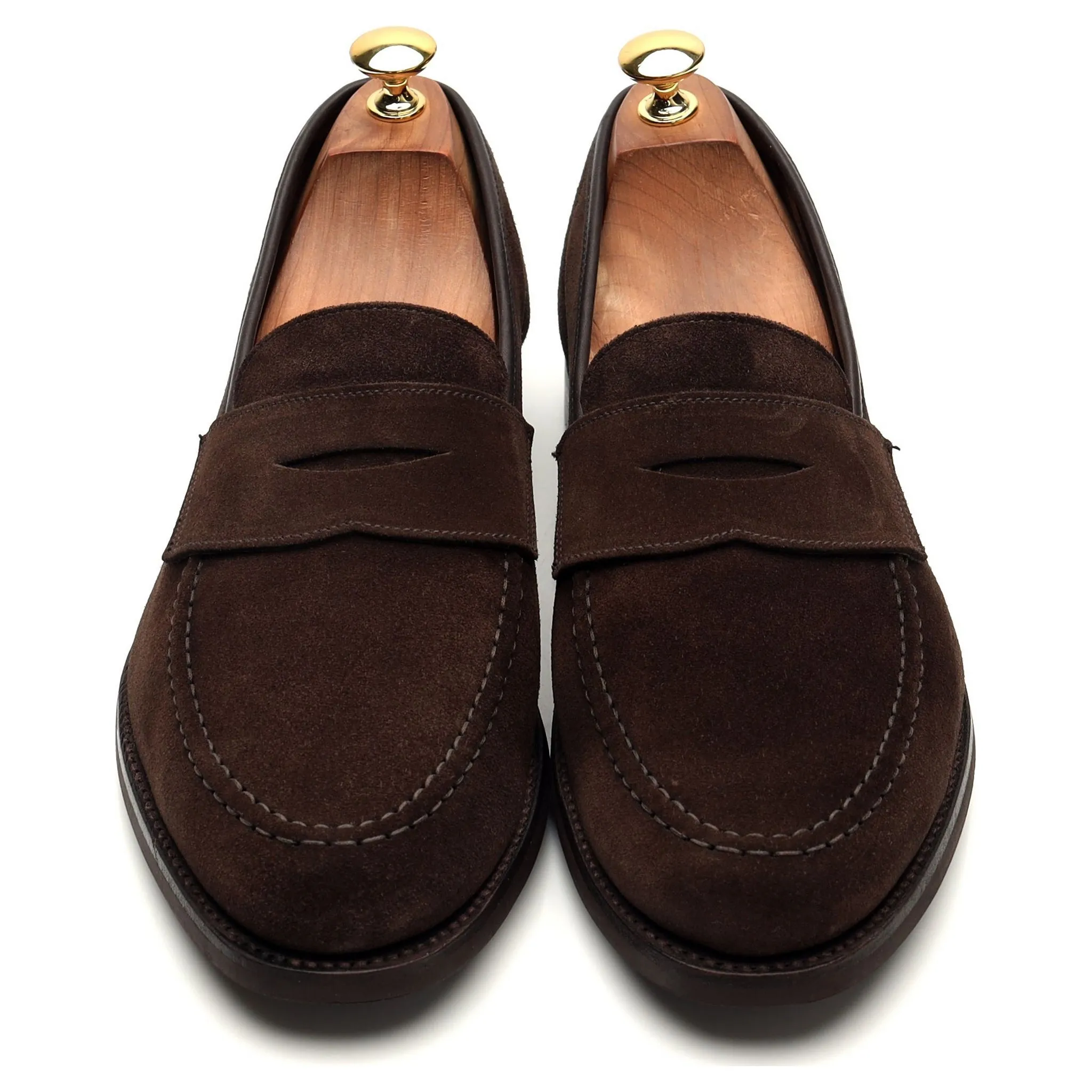 'Harvard 2' Dark Brown Suede Loafers UK 10 E