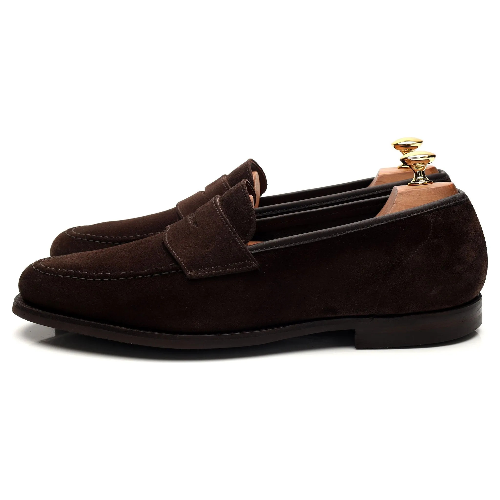 'Harvard 2' Dark Brown Suede Loafers UK 10 E