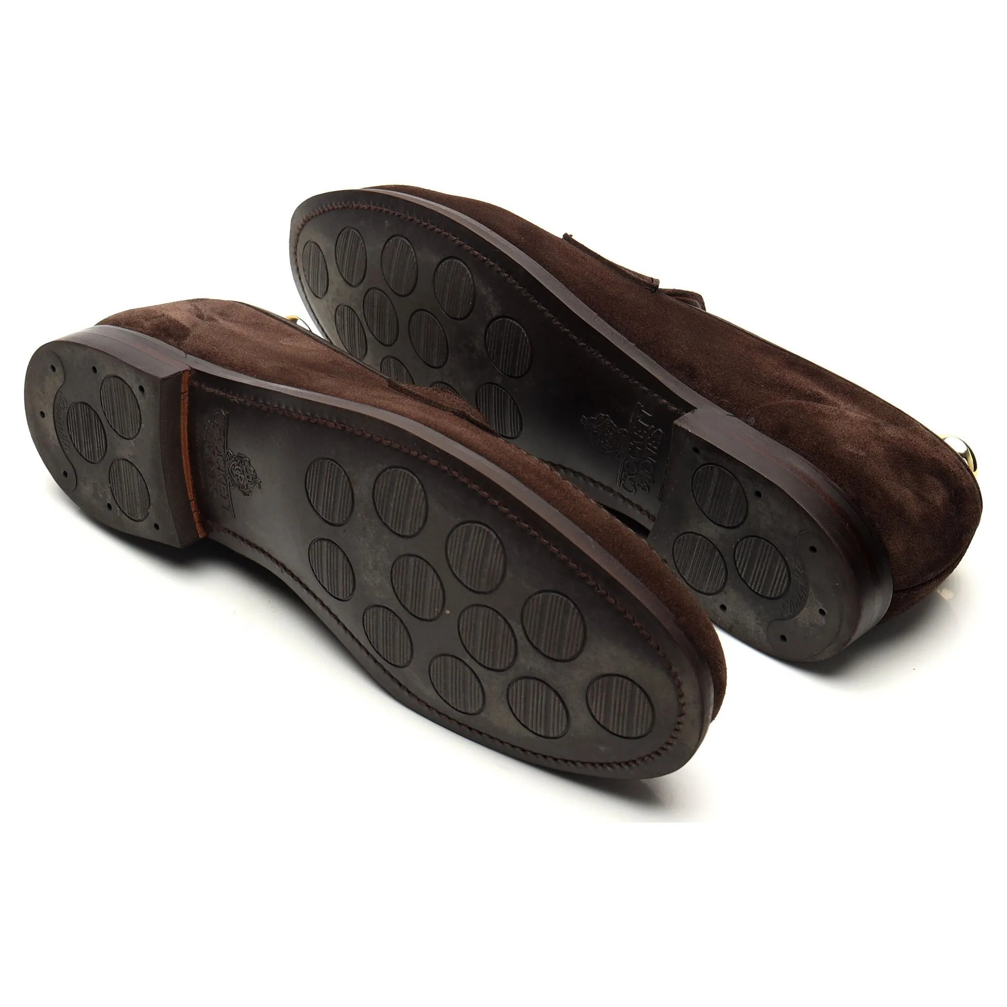 'Harvard 2' Dark Brown Suede Loafers UK 10 E