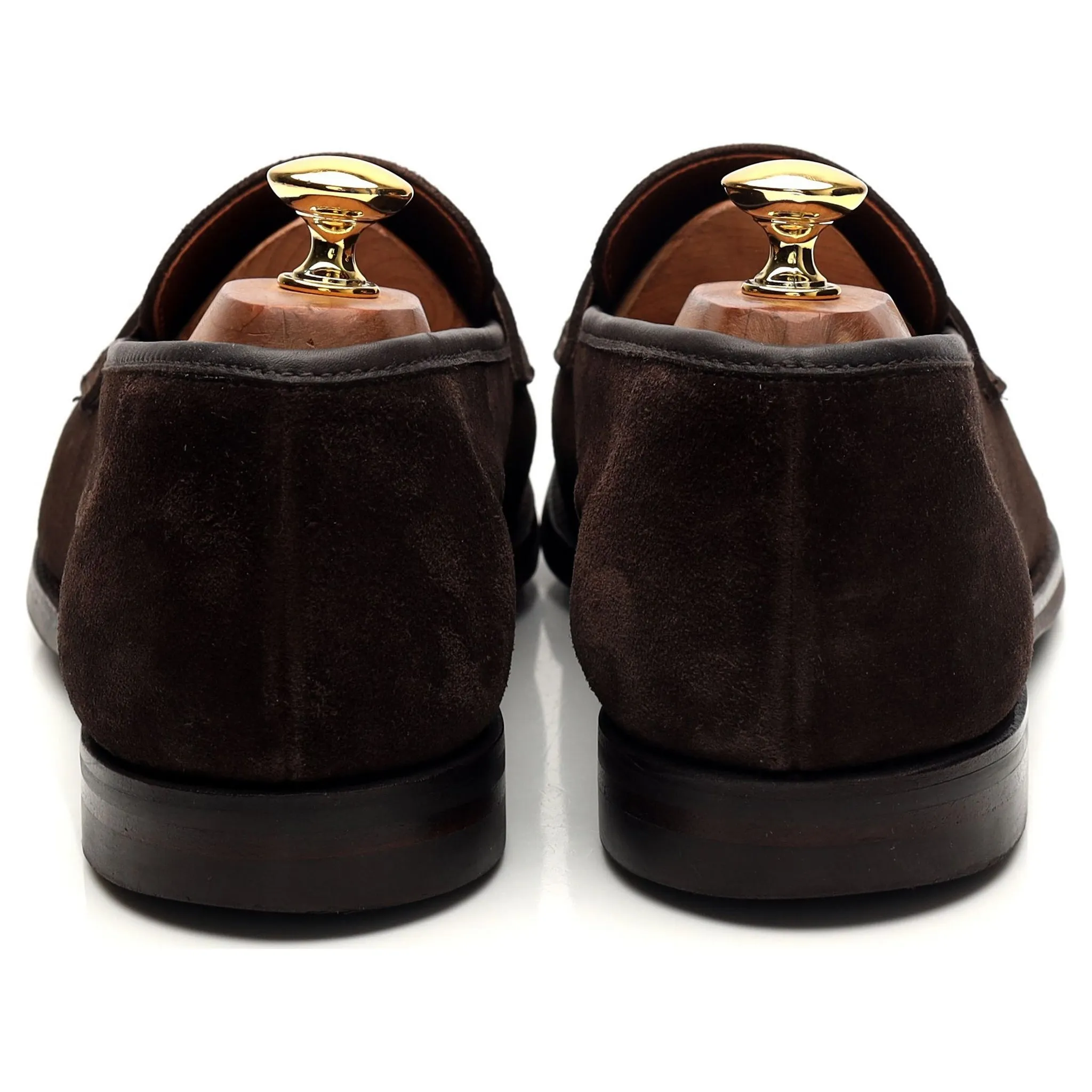 'Harvard 2' Dark Brown Suede Loafers UK 10 E