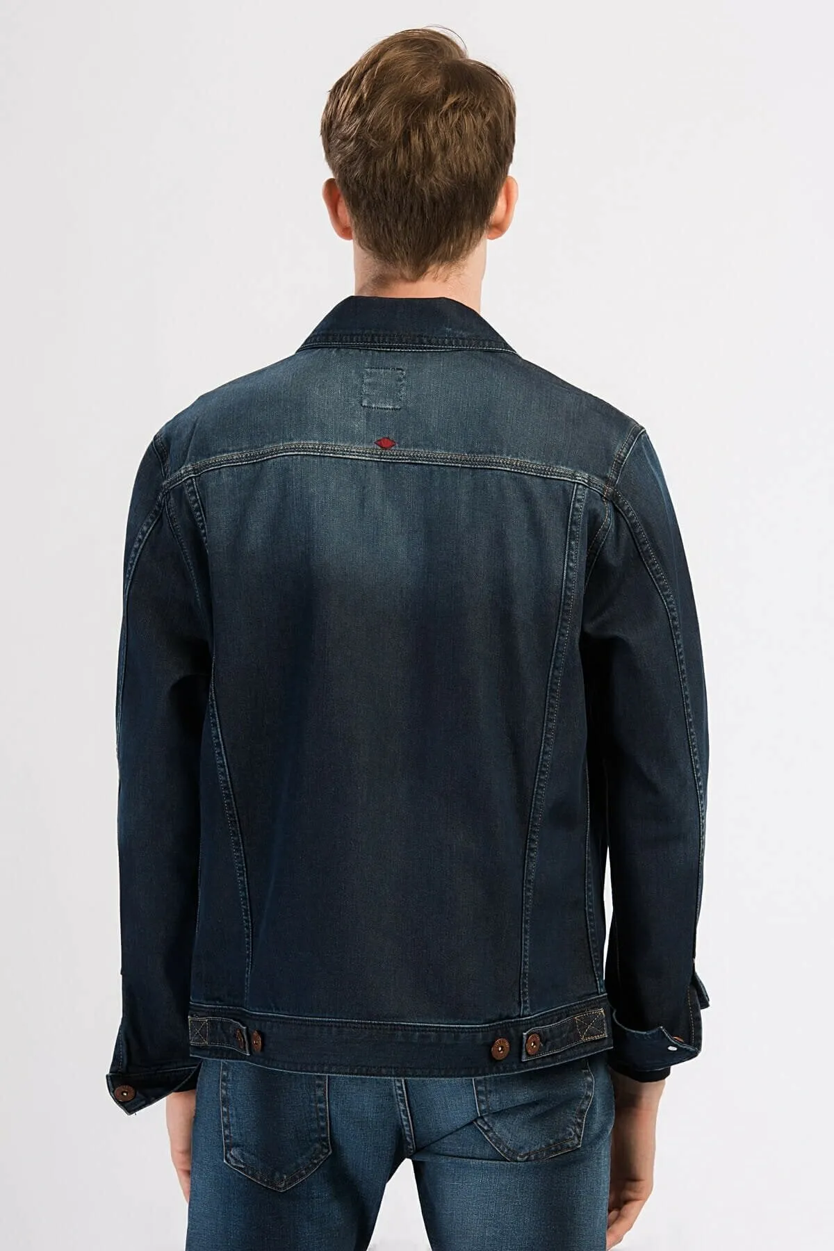 HB Mens Denim Jacket Stretchable Fine Lycra