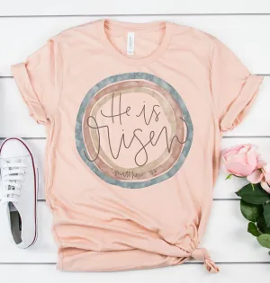 He is Risen Circle Graphic Tee