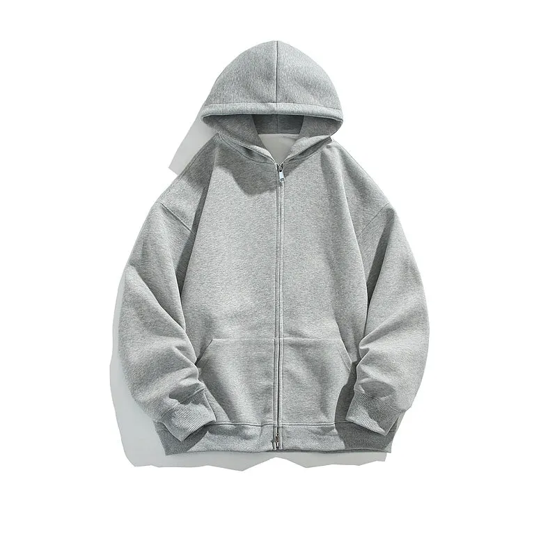 Heavyweight Hooded Zip-Up Cardigan
