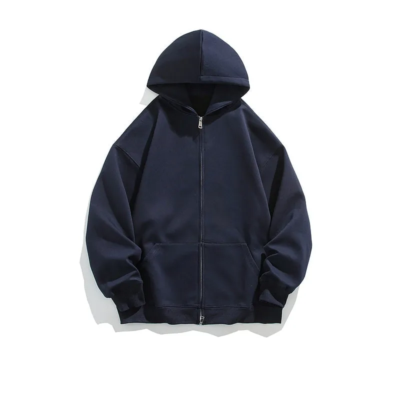 Heavyweight Hooded Zip-Up Cardigan