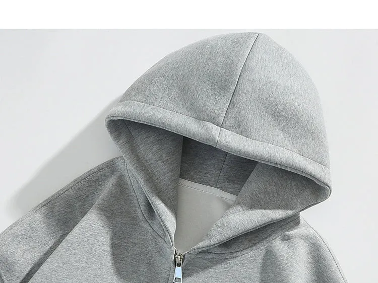 Heavyweight Hooded Zip-Up Cardigan