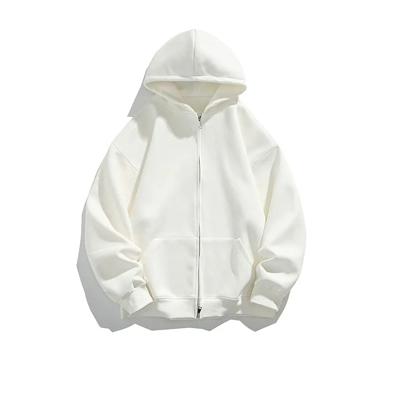Heavyweight Hooded Zip-Up Cardigan