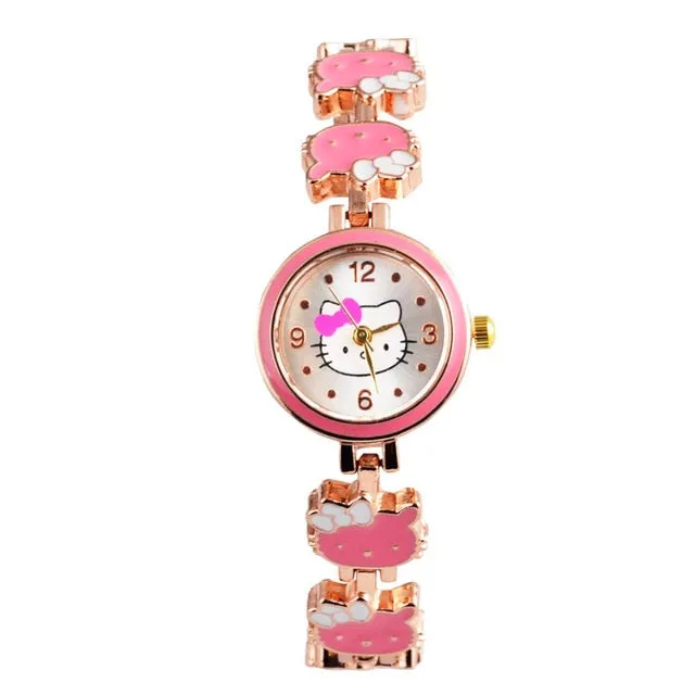 Hello Kitty Baby Watch Kids Watches Hello Kitty Children's Watches Cartoon Bracelet Girl Watch Child Clock reloj relogio saat