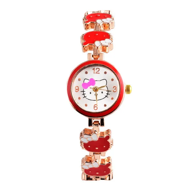 Hello Kitty Baby Watch Kids Watches Hello Kitty Children's Watches Cartoon Bracelet Girl Watch Child Clock reloj relogio saat