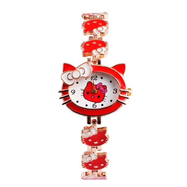Hello Kitty Baby Watch Kids Watches Hello Kitty Children's Watches Cartoon Bracelet Girl Watch Child Clock reloj relogio saat