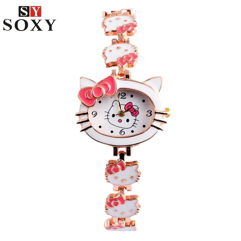 Hello Kitty Baby Watch Kids Watches Hello Kitty Children's Watches Cartoon Bracelet Girl Watch Child Clock reloj relogio saat