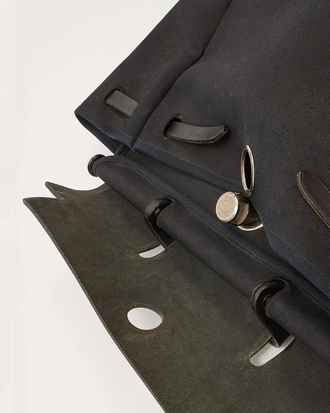Hermes Black Toile Herbag GM Bag 39