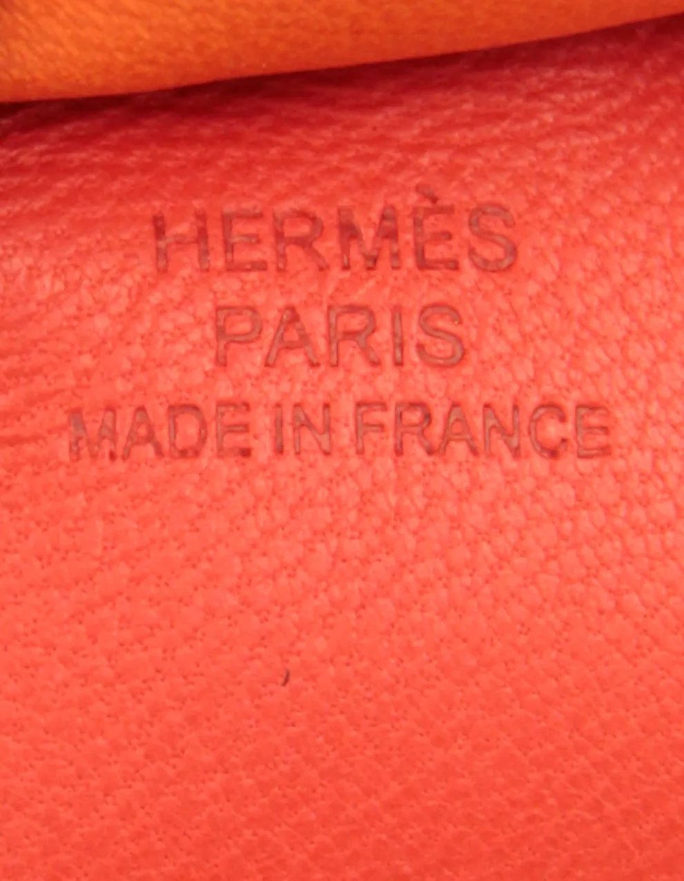 Hermes Red/Orange Grigri Rodeo MM Horse Bag Charm
