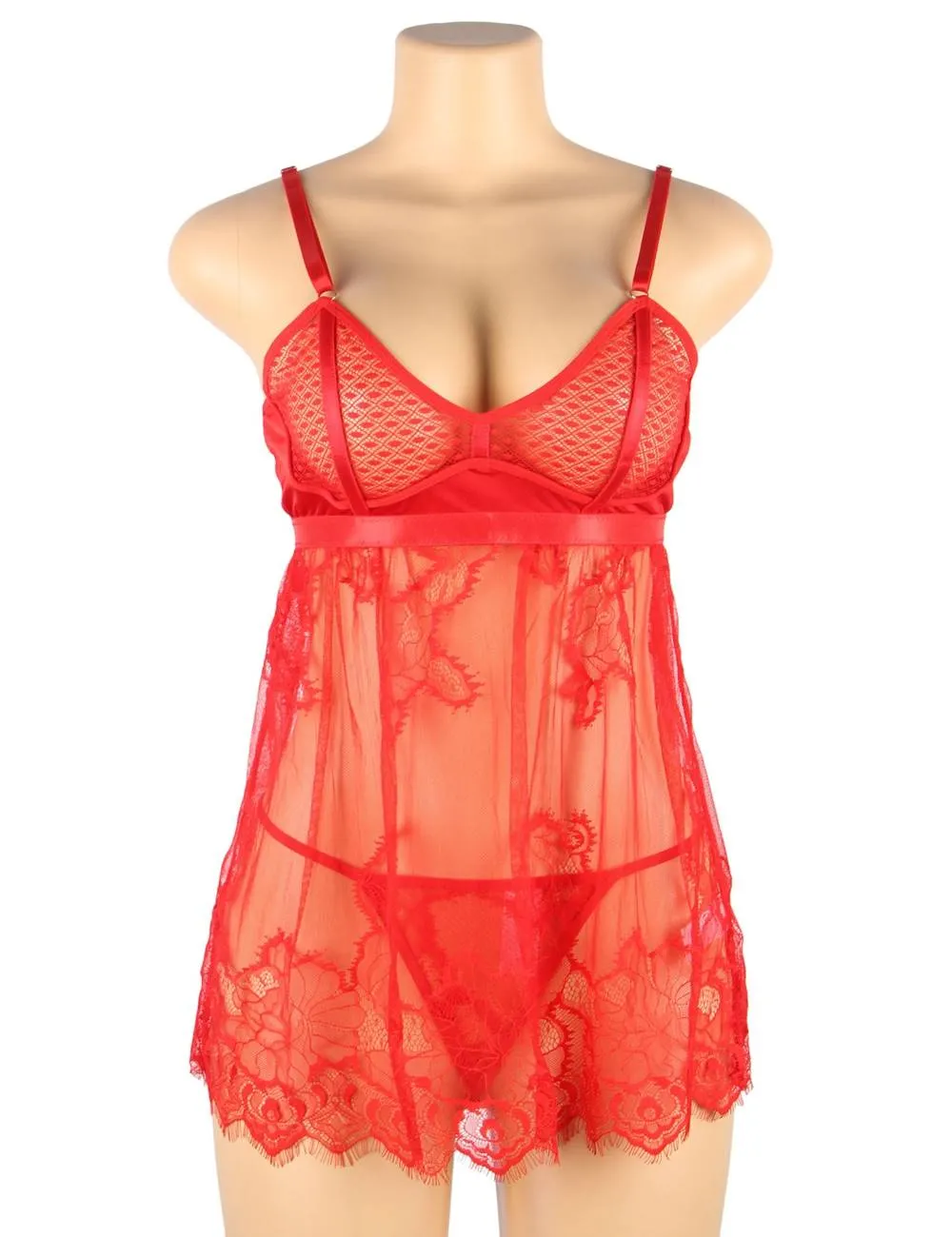 High Quality Elegant Black Lace Sexy Babydoll Egypt