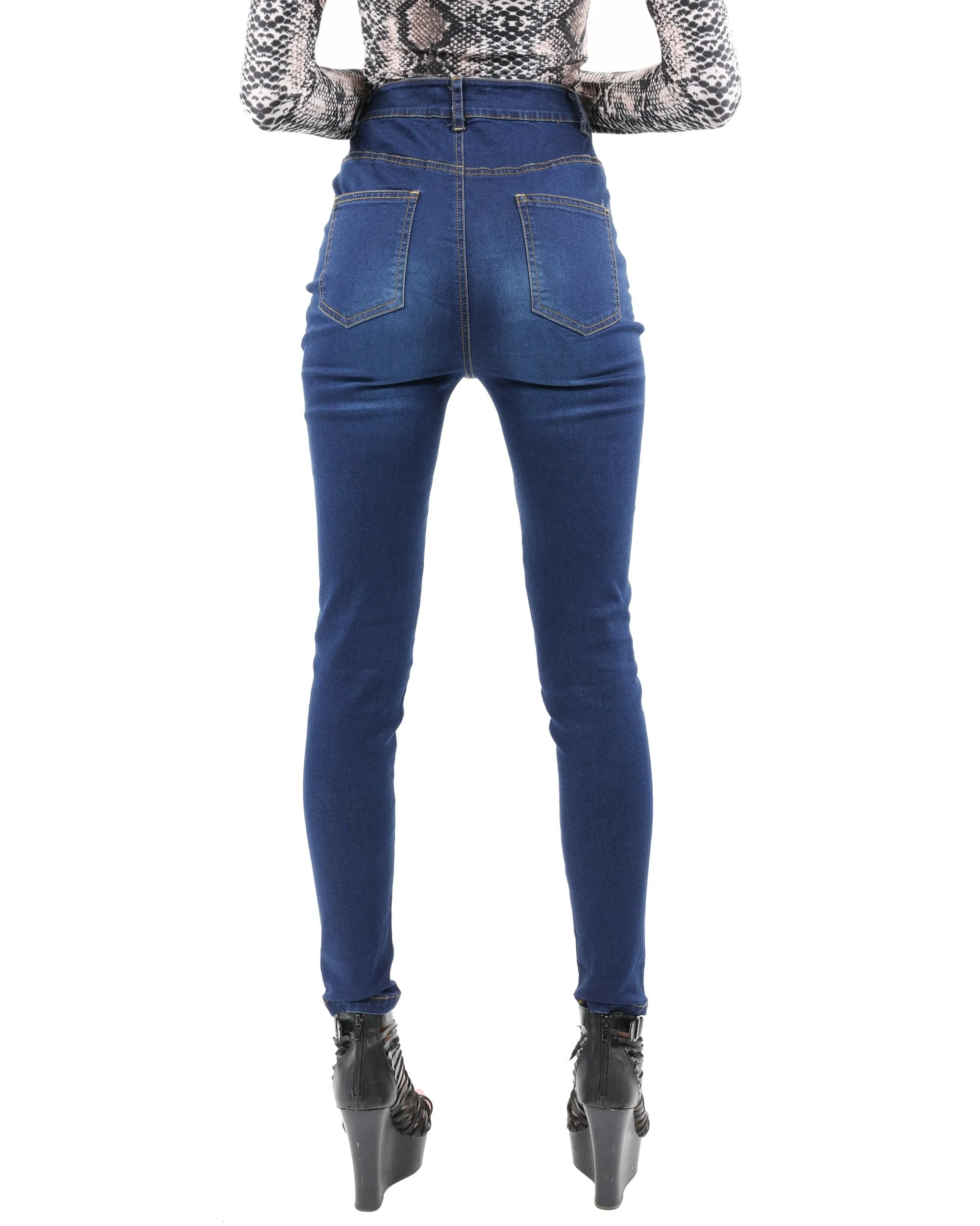 High Waist Gamut Skinny Jeans