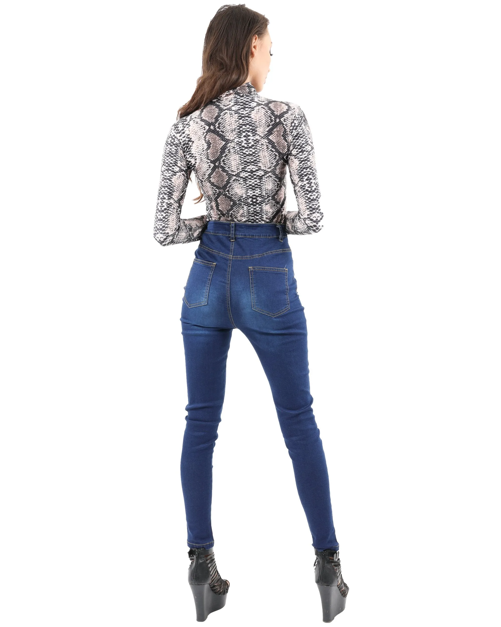 High Waist Gamut Skinny Jeans