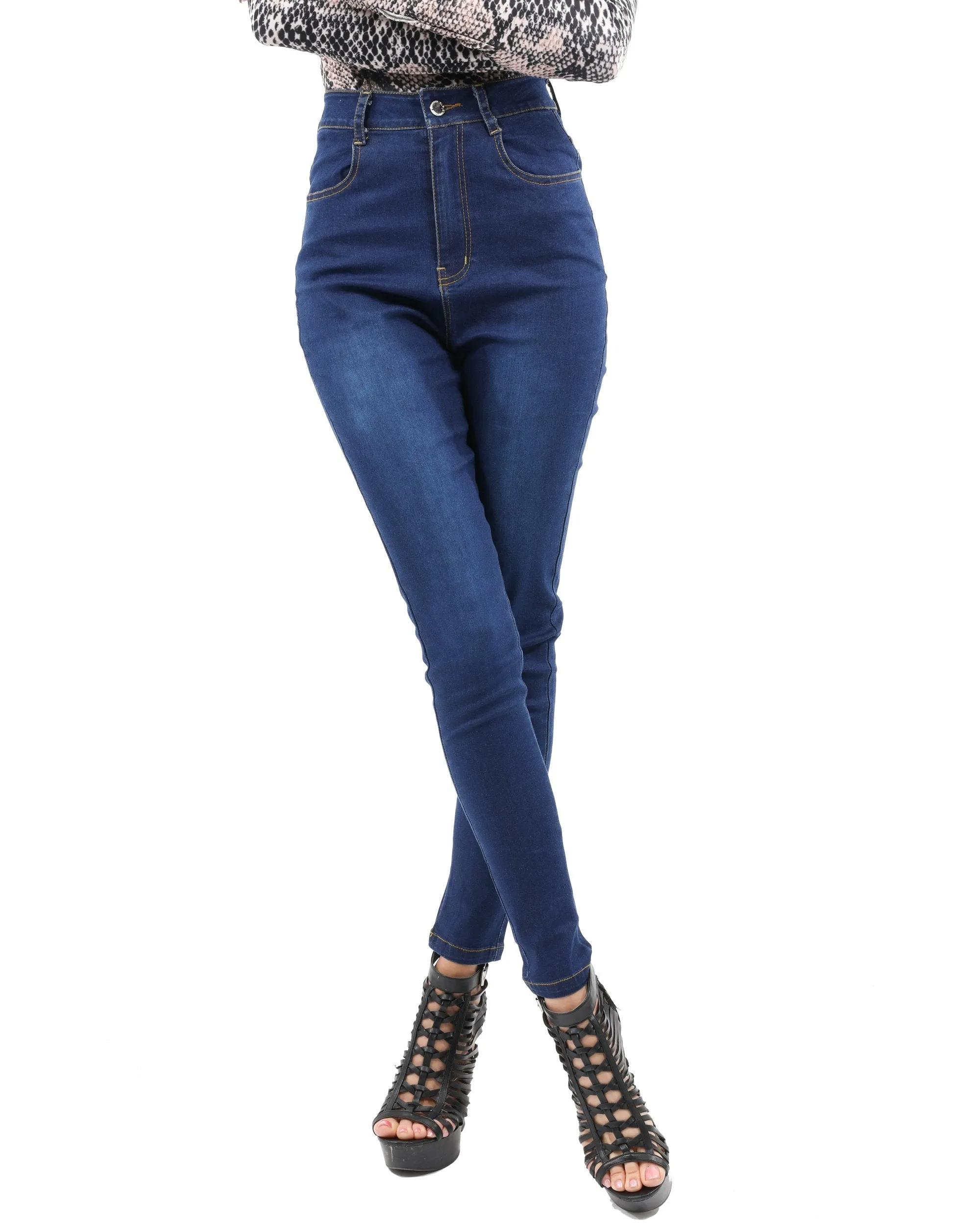 High Waist Gamut Skinny Jeans